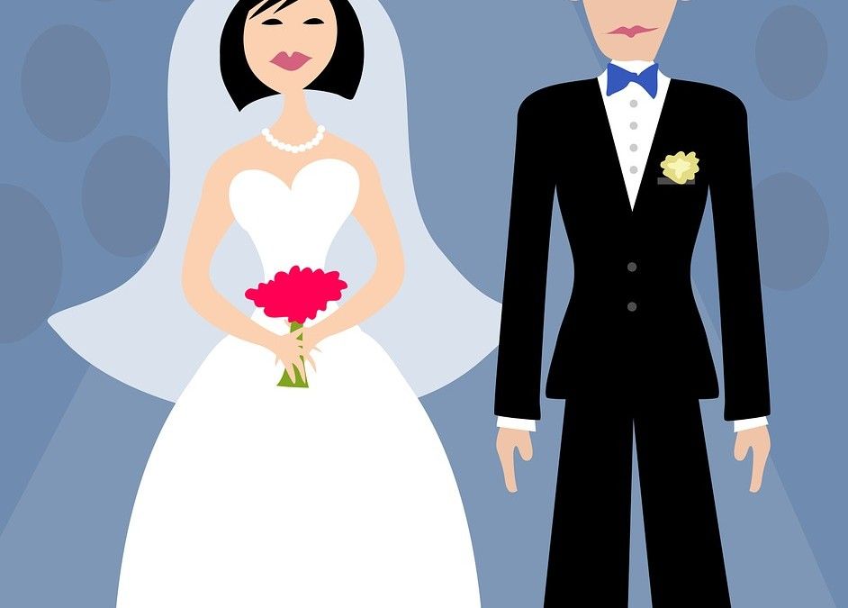 El nacimiento de un departamento de riego, puesto de trabajo y boda