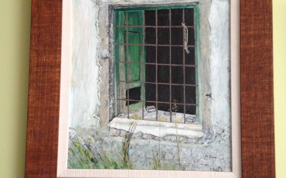 LOS CUADROS DE UN CORTIJO DERRUIDO Y  DE UNA VENTANA ROTA