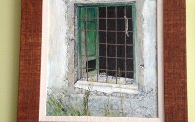 LOS CUADROS DE UN CORTIJO DERRUIDO Y  DE UNA VENTANA ROTA