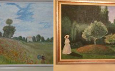 Oscar-Claude Monet: Las amapolas y Dama en el jardín