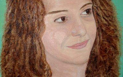 Mi primera cara, chica de 12 años. Ojos de color avellana.